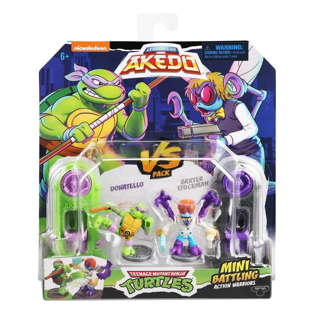 Akedo Teenage Mutant Ninja Turtles Donatello vs Baxter Stockman Mini Figure Set - Bellso